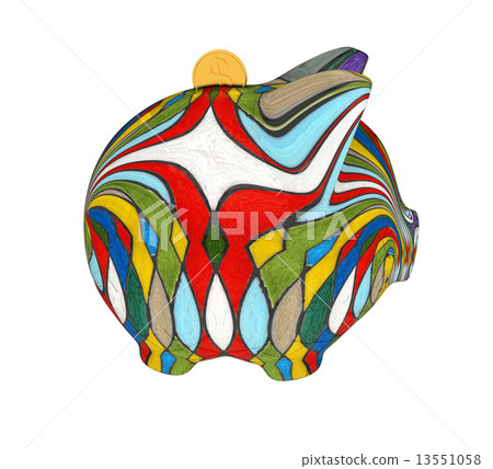 Mosaic piggy bank 13551058