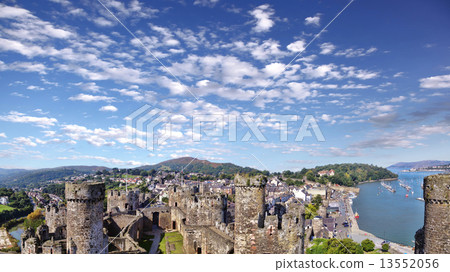 Famous Conwy Castle in Wales, United Kingdom, series of Walesh castles 13552056