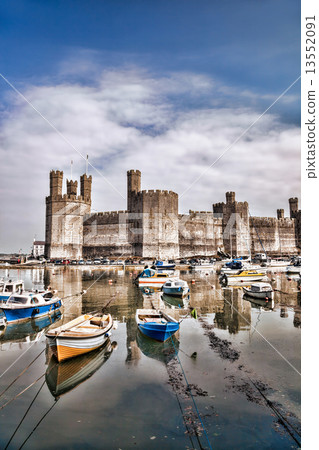 Caernarfon Castle in Wales, United Kingdom, series of Walesh castles 13552091