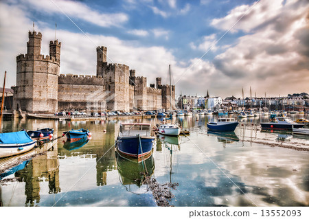 Caernarfon Castle in Wales, United Kingdom, series of Walesh castles 13552093