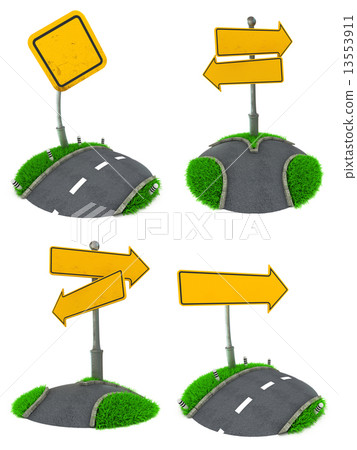 Set of Blank Road Sign Concepts. 13553911