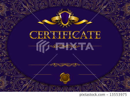 Elegant template of certificate, diploma Elegant template of certificate, diploma 13553975