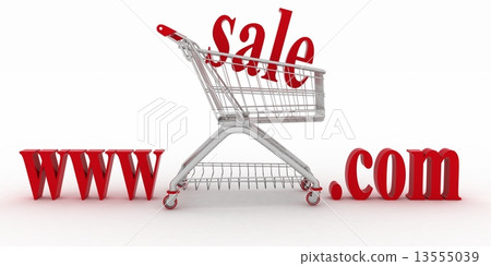 Concept of shopping on the web sites of commercial 13555039