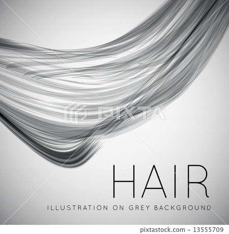 Closeup of long human hair Closeup of long human hair 13555709