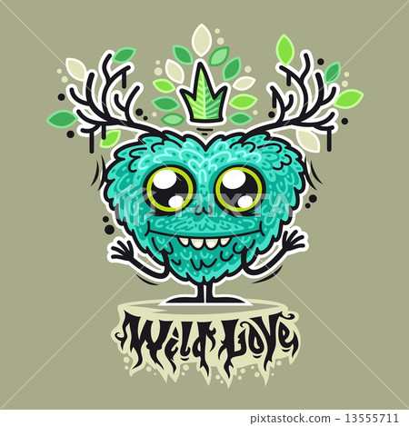 Cute Wild Love Monster 13555711