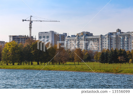Building crane on construction Building crane on construction 13556099