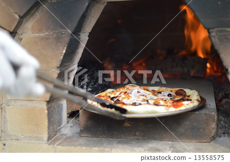 Stone oven pizza 13558575