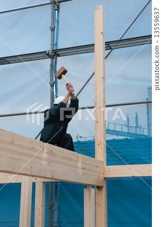 The upper building of wooden houses The upper building of wooden houses 13559637