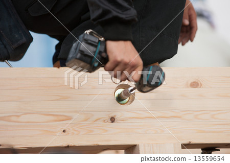 The upper building of wooden houses The upper building of wooden houses 13559654