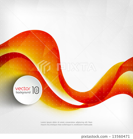 Abstract transparent orange wave background - Stock Illustration ...