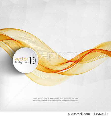 Abstract transparent orange wave background - Stock Illustration ...