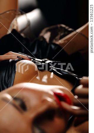 Sensual woman on the sofa Sensual woman on the sofa 13561225