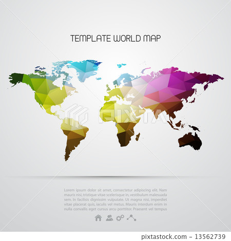 Abstract background with vector world map - Stock Illustration ...