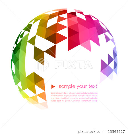 Abstract colorful geometric background 13563227