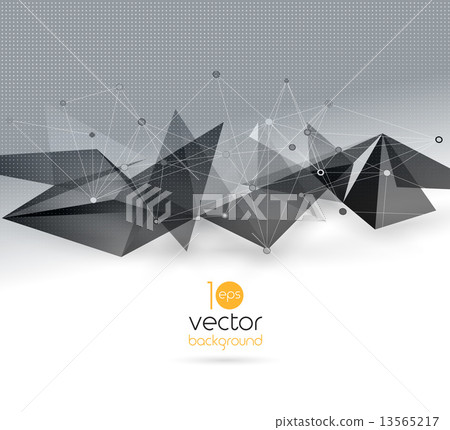 Vector abstract geometric background with triangle Vector abstract geometric background with triangle 13565217