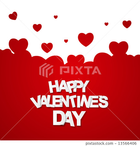 Happy Valentines Day Card. Vector Illustration Happy Valentines Day Card. Vector Illustration 13566406