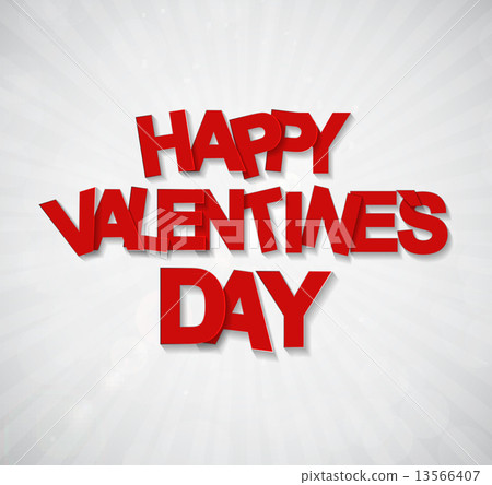 Happy Valentines Day Card. Vector Illustration Happy Valentines Day Card. Vector Illustration 13566407