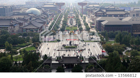View of the city of Xian (Sian, Xi'an), Shaanxi province, China 13566812