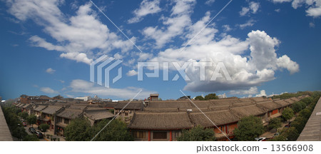 View of the city of Xian (Sian, Xi'an), Shaanxi province, China 13566908