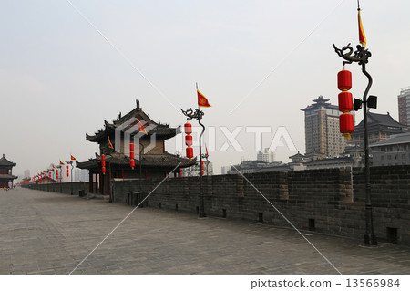 Fortifications of Xian (Sian, Xi'an) , China 13566984