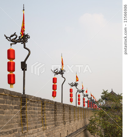 Fortifications of Xian (Sian, Xi'an) , China 13566986