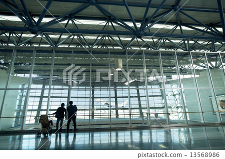 View from Fukuoka airport international flight 13568986
