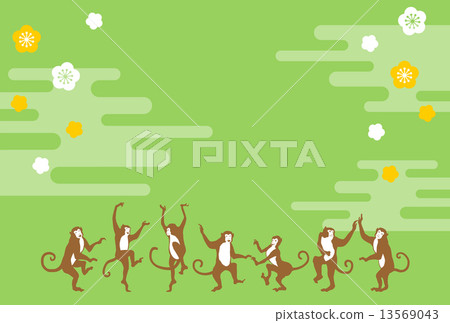 Monkey and plum 13569043