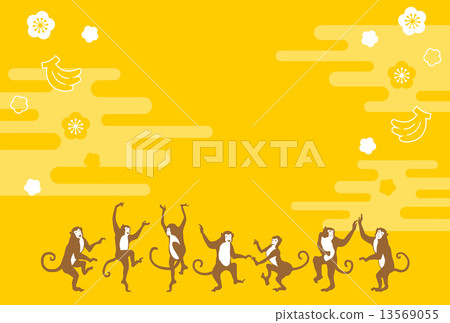 Monkey and plum 13569055