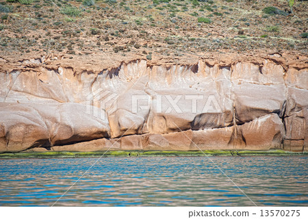 baja california coast rocks and desert 13570275