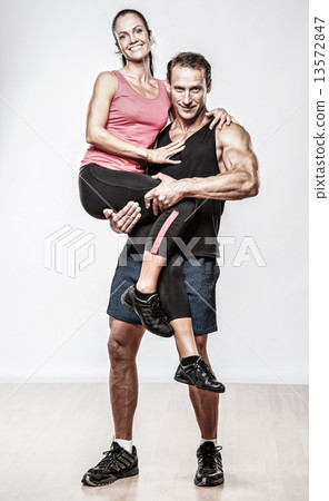 Couple with beautiful athletic bodies 13572847