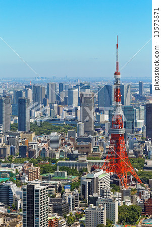 Tokyo Tower and Skyscraper Group 13573871