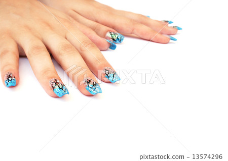 Hands with nail art Hands with nail art 13574296