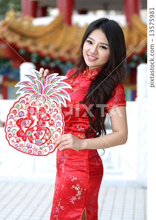 Pretty in Red Cheongsam 13575981