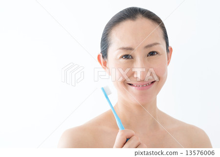 Natural make-up 40's female toothbrush 13576006