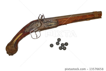 Antique gun eighteenth-nineteenth centuries. Antique gun eighteenth-nineteenth centuries. 13576658