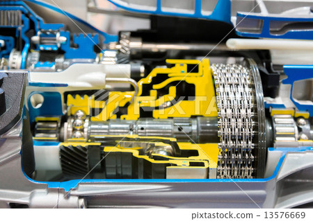 Opened switch gear of a car Opened switch gear of a car 13576669