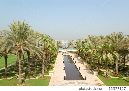Recreation area of luxury hotel, Dubai, UAE 13577127