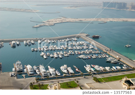 Dubai Marina yacht parking, Dubai, UAE Dubai Marina yacht parking, Dubai, UAE 13577563