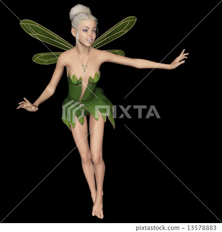 Fairy 3DCG illustration material to pose 13578883