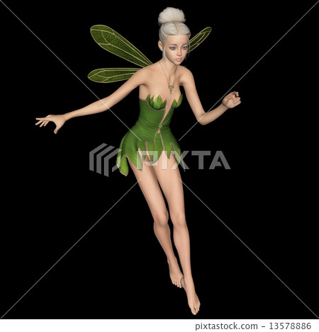Fairy 3DCG illustration material to pose Fairy 3DCG illustration material to pose 13578886