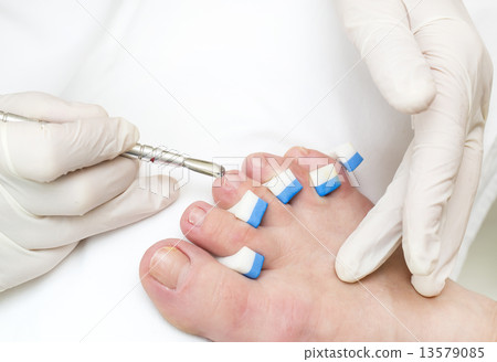 process of pedicure at beauty salon process of pedicure at beauty salon 13579085