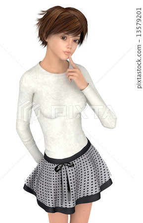 塑造模特的女性 13579201