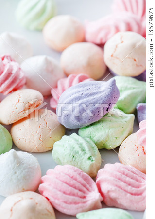 Pastel colored meringue Pastel colored meringue 13579675