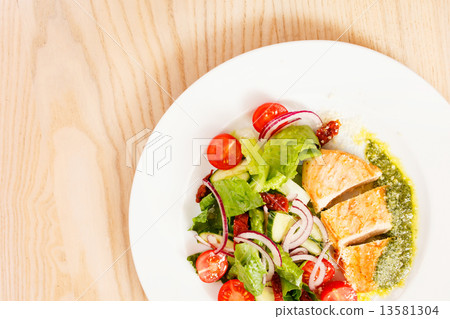 chicken breast with vegetables chicken breast with vegetables 13581304