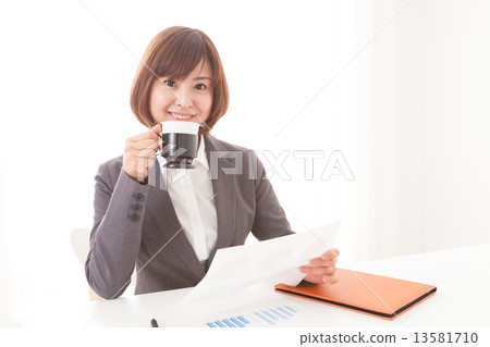 businesswoman, drink, person 13581710