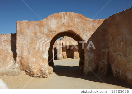 Abandoned decorations for shooting Star Wars movie Abandoned decorations for shooting Star Wars movie 13585036