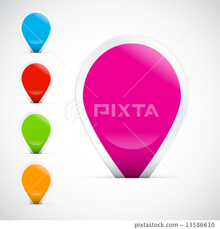 Colorful Vector Empty Labels Set 13586610