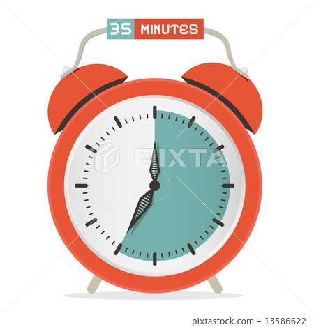Thirty Five Minutes Stop Watch - Alarm Clock Vector Illustration Thirty Five Minutes Stop Watch - Alarm Clock Vector Illustration 13586622