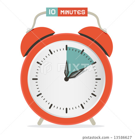 Ten Minutes Stop Watch - Alarm Clock Vector Illustration Ten Minutes Stop Watch - Alarm Clock Vector Illustration 13586627