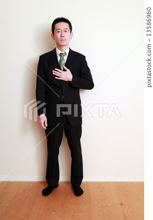 40's to put your hands on your chest 13586960